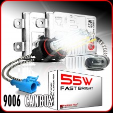 55W 9006(HB4) Heavy Duty Fast Bright CANBUS AC HID Xenon Conversion Kit No OBC Error